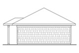 Craftsman House Plan - Garage 20-006 - Rear Exterior 
