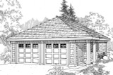 Craftsman House Plan - Garage 20-006 - Front Exterior 