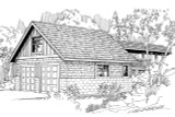 Craftsman House Plan - Garage w/Storage 20-013 - Front Exterior 