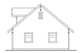 Shingle-Style House Plan - Garage 20-017 - Right Exterior 