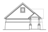 Mediterranean House Plan - Garage w/Storage 20-019 - Left Exterior 