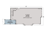 Mediterranean House Plan - Garage w/Storage 20-019 - 1st Floor Plan 