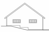 Secondary Image - Traditional House Plan - Garage 20-040 - Rear Exterior 