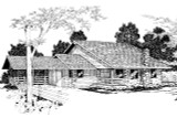 Lodge Style House Plan - Wickiup 30-116 - Front Exterior 