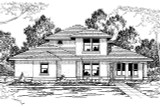 Southwest House Plan - Augusta 30-082 - Front Exterior 