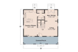 Craftsman House Plan - Dickinson 30-081 - 1st Floor Plan 