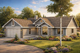 Ranch House Plan - Rexburg 30-068 - Front Exterior 