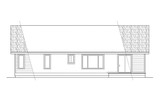 Ranch House Plan - Rexburg 30-068 - Rear Exterior 