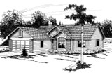 Ranch House Plan - Rexburg 30-068 - Front Exterior 