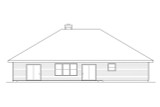 Secondary Image - Traditional House Plan - Syracuse 30-063 - Rear Exterior 