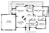 Mediterranean House Plan - Carrizo 11-010 - 1st Floor Plan 