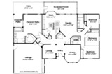 Mediterranean House Plan - Bryant 11-024 - 1st Floor Plan 