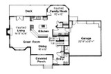 Country House Plan - Olympia 10-210 - 1st Floor Plan 