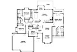 Prairie House Plan - Anniston 10-304 - 1st Floor Plan 