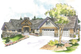 Craftsman House Plan - Brycewood 30-609 - Front Exterior 