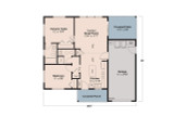 Cottage House Plan - Pike Cottage 31-339 - 1st Floor Plan 