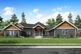 Craftsman House Plan - Leaburg 31-350 - Front Exterior 