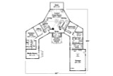 Craftsman House Plan - Leaburg 31-350 - 1st Floor Plan 