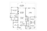 Prairie House Plan - Odell 31-353 - 1st Floor Plan 