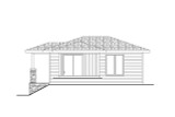 Prairie House Plan - Larch Cottage 31-377 - Right Exterior 