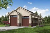 Southwest House Plan - Garage 20-561 - Front Exterior 