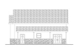 Southwest House Plan - Garage 20-561 - Right Exterior 