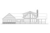 Lodge Style House Plan - Pine Grove 31-364 - Rear Exterior 
