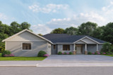 Ranch House Plan - Sharps Creek 31-391 - Front Exterior 