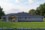 Ranch House Plan - Sharps Creek 31-391 - Rear Exterior 