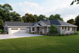 Ranch House Plan - Sharps Creek 31-391 - Right Exterior 