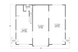 Traditional House Plan - Garage 20-579 - 1st Floor Plan 