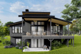 Contemporary House Plan - Austell 31-395 - Rear Exterior 