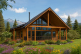 A-Frame House Plan - Loredo 31-361 - Front Exterior 