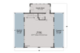 Cottage House Plan - Garage 20-544 - 1st Floor Plan 