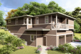 Contemporary House Plan - Millworth 31-396 - Right Exterior 