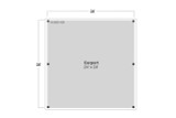 Traditional House Plan - Carport 20-415 - 1st Floor Plan 