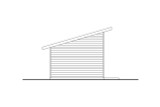 Modern House Plan - Studio 20-621 - Left Exterior 