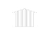 Traditional House Plan - RV Garage 20-565 - Rear Exterior 