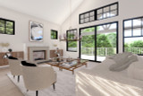 Secondary Image - Craftsman House Plan - Packwood 31-408 - Living Room 