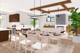 Craftsman House Plan - Willow Haven 31-416 - Dining Room 