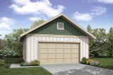 Craftsman House Plan - Garage 20-624 - Front Exterior 