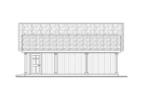 Ranch House Plan - Garage 20-623 - Left Exterior 