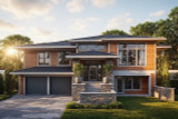 Prairie House Plan - Sycamore Crest 31-420 - Front Exterior 