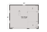 Shingle-Style House Plan - Garage 20-097 - 1st Floor Plan 
