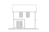 Craftsman House Plan - Easley 30-763 - Rear Exterior 