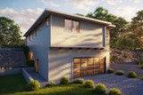 Prairie House Plan - Groveland 5 31-409 - Rear Exterior 