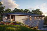 Prairie House Plan - Groveland 5 31-409 - Right Exterior 