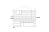 Prairie House Plan - Groveland 5 31-409 - Rear Exterior 