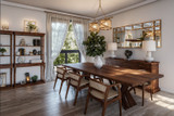 Secondary Image - Prairie House Plan - Groveland 5 31-409 - Dining Room 
