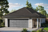 Shingle-Style House Plan - Garage 20-246 - Front Exterior 
